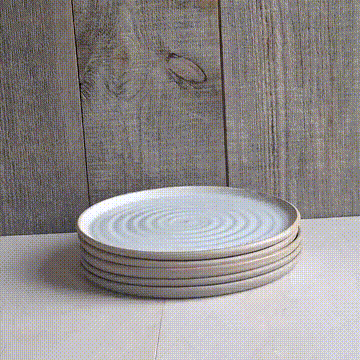 DINERBORD - KARAKTERKLEI WIT